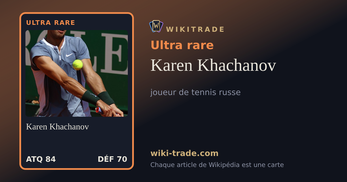 Karen Khachanov — carte Ultra rare
