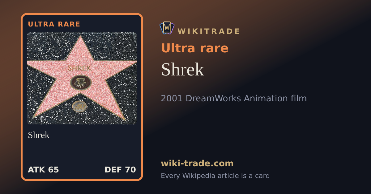 Shrek — Ultra rare card