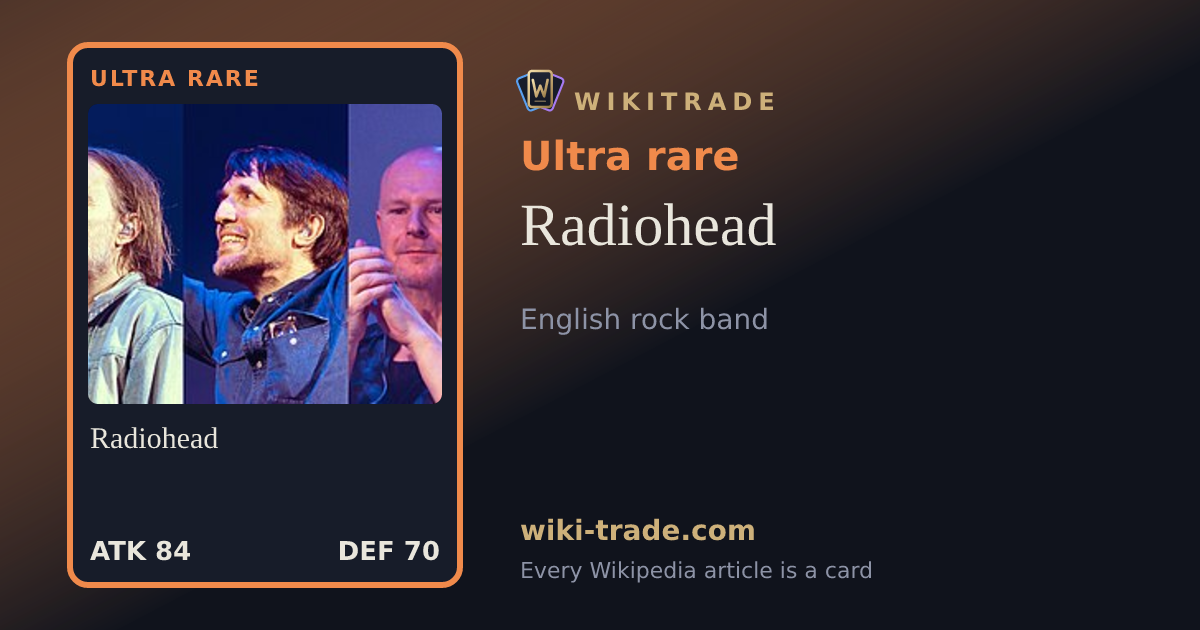 Radiohead — Ultra rare card