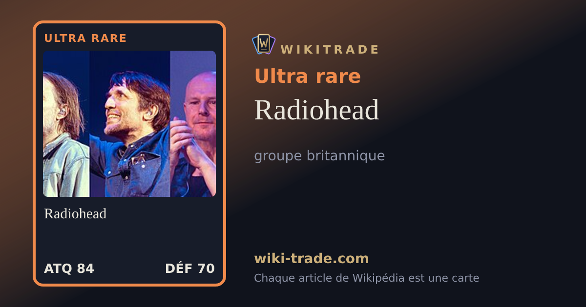 Radiohead — carte Ultra rare