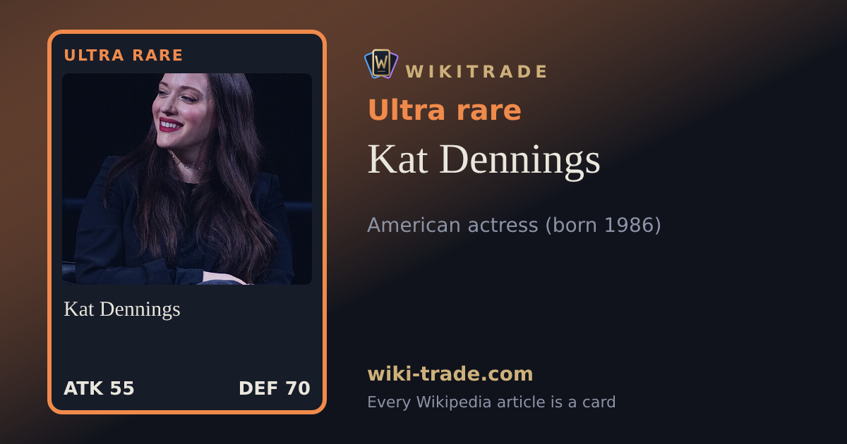 Kat Dennings — Ultra rare card