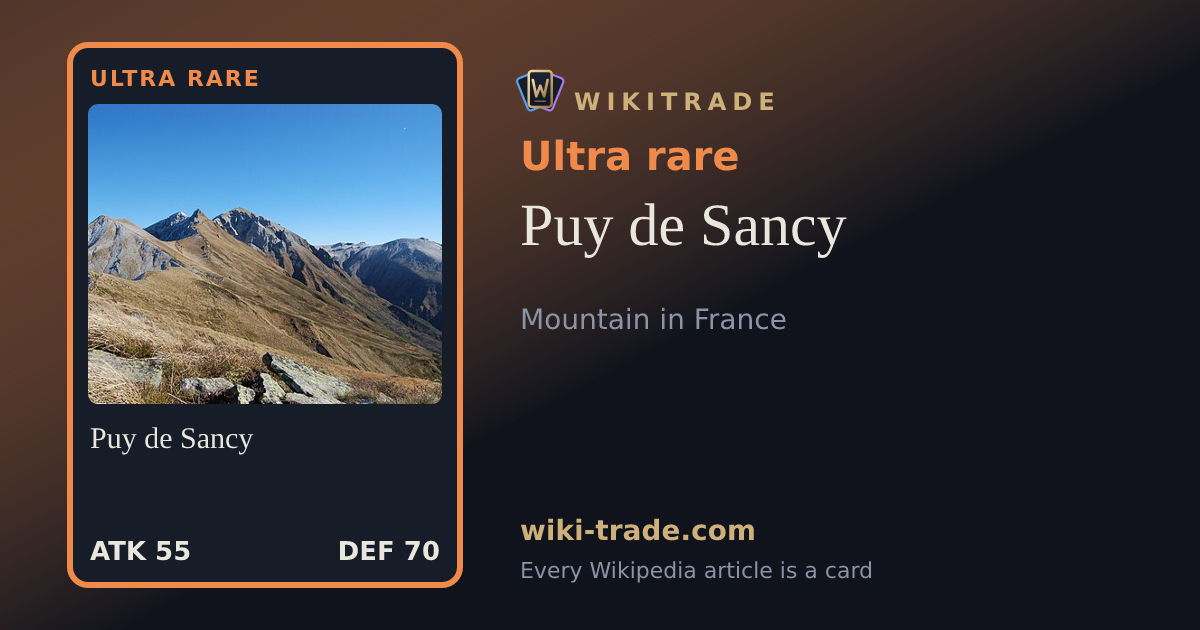 Puy de Sancy — Ultra rare card