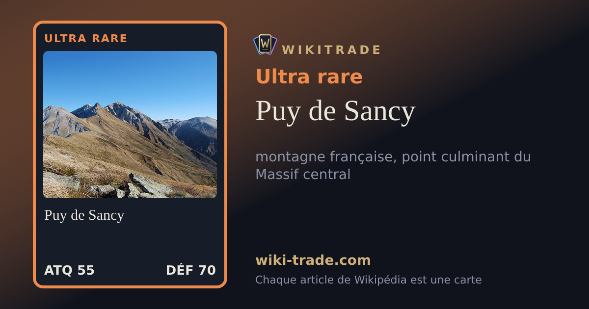 Puy de Sancy — carte Ultra rare