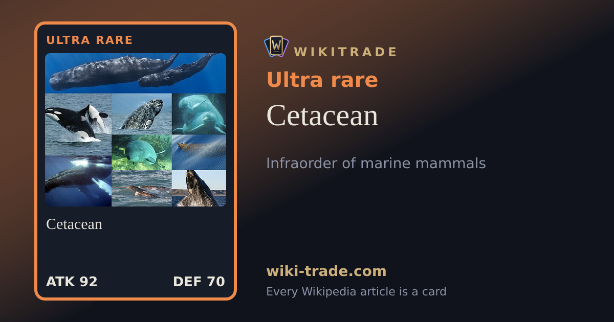 Cetacean — Ultra rare card