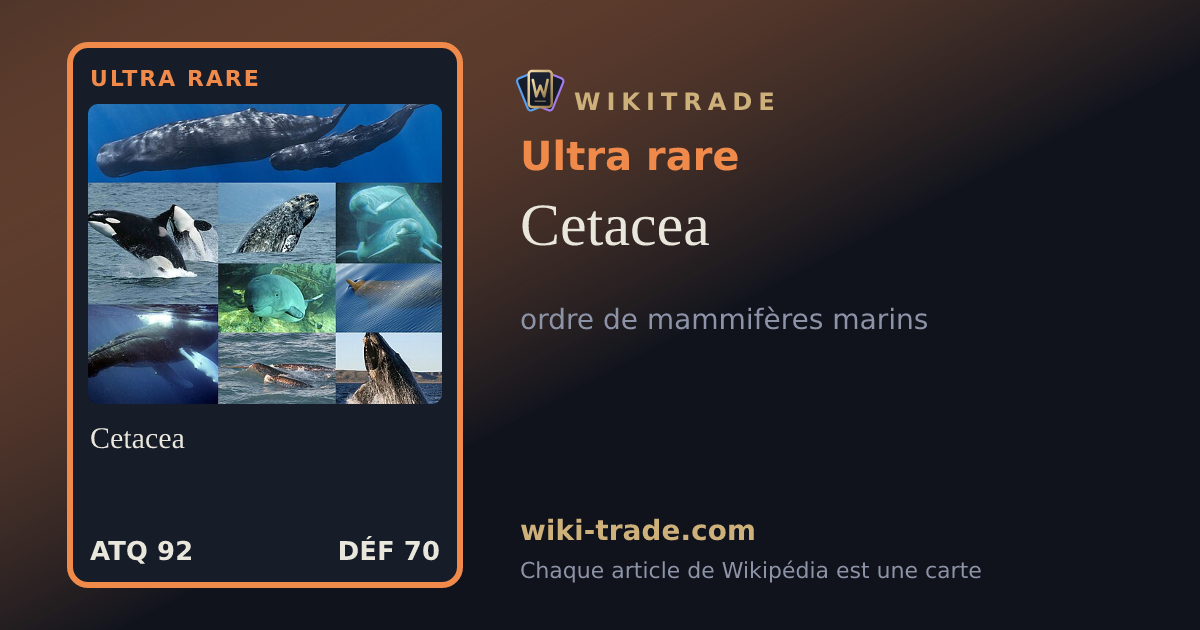 Cetacea — carte Ultra rare