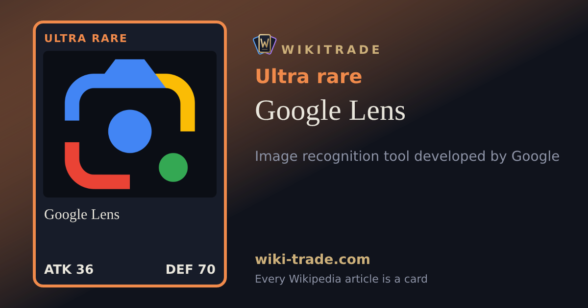 Google Lens — Ultra rare card