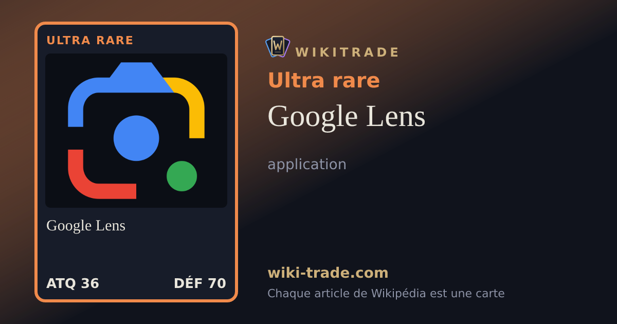 Google Lens — carte Ultra rare