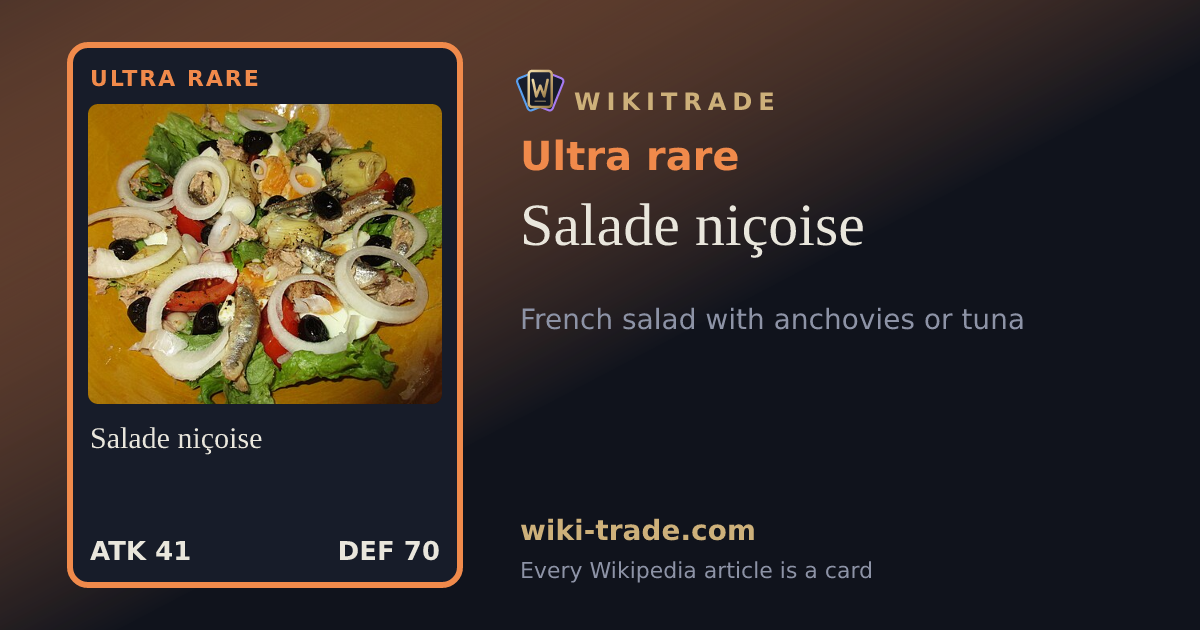 Salade niçoise — Ultra rare card