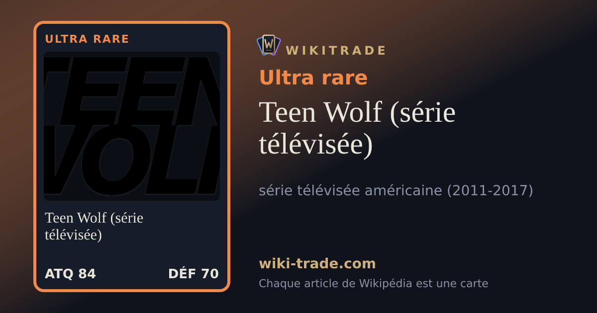 Teen Wolf (série télévisée) — carte Ultra rare
