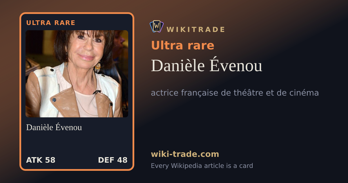 Danièle Évenou — Ultra rare card