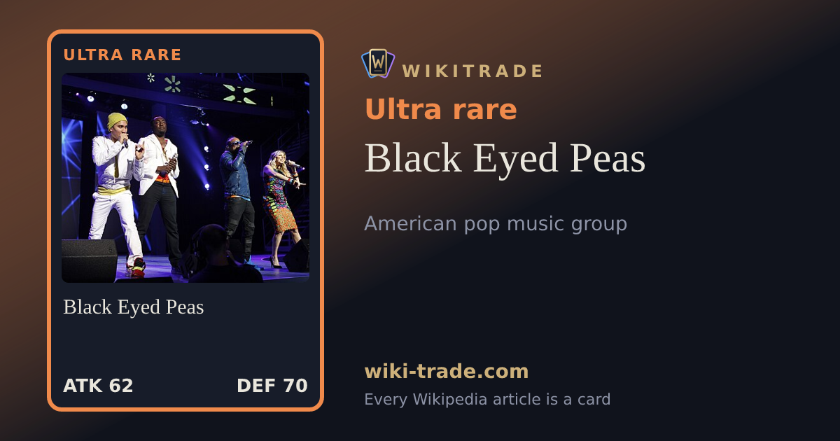 Black Eyed Peas — Ultra rare card