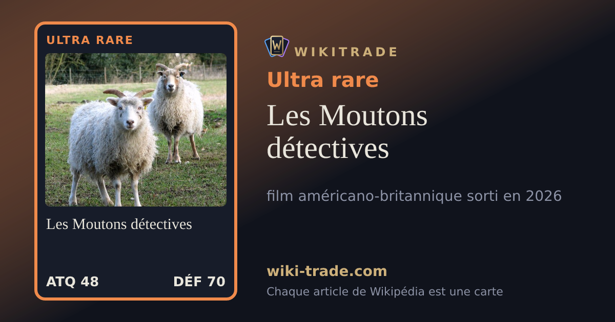 Les Moutons détectives — carte Ultra rare