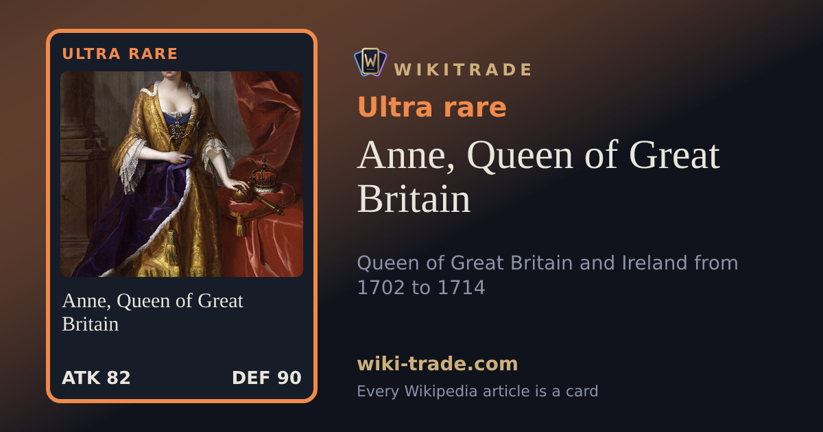 Anne, Queen of Great Britain — Ultra rare card