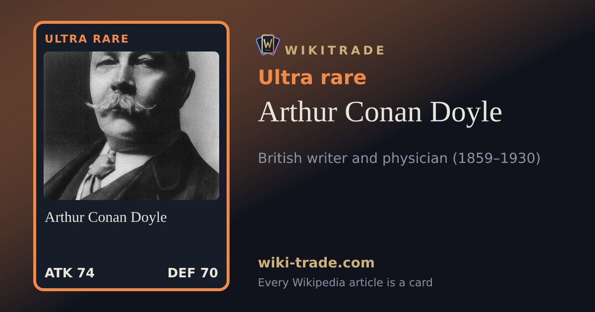 Arthur Conan Doyle — Ultra rare card