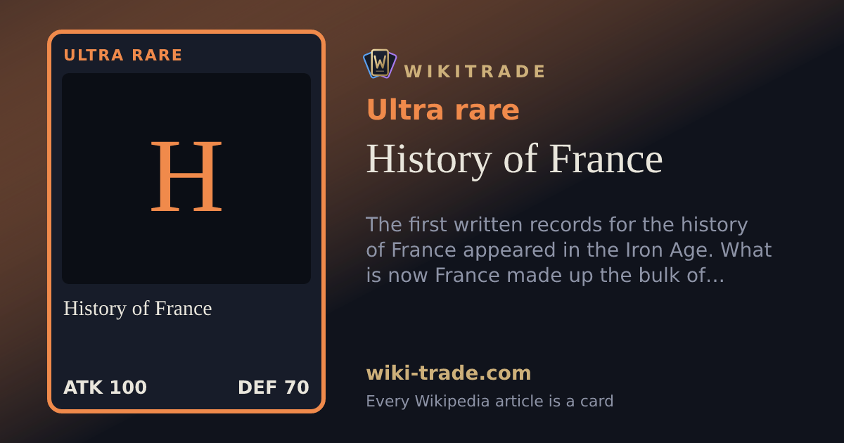History of France — Ultra rare card