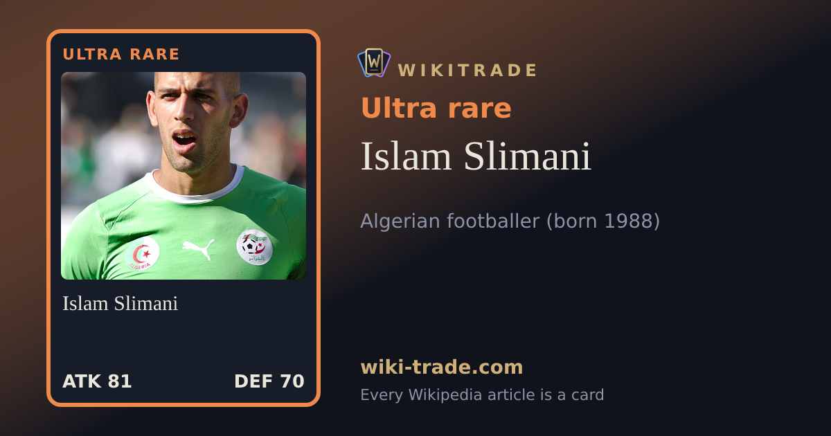 Islam Slimani — Ultra rare card
