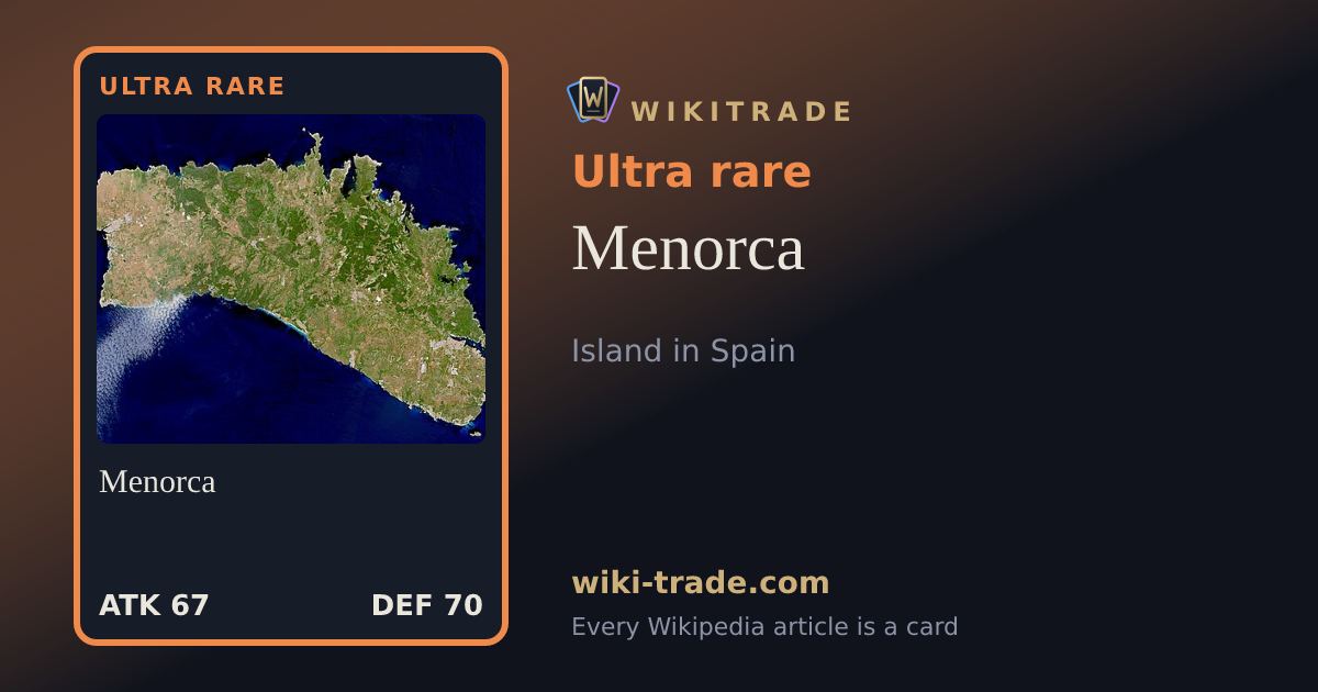 Menorca — Ultra rare card