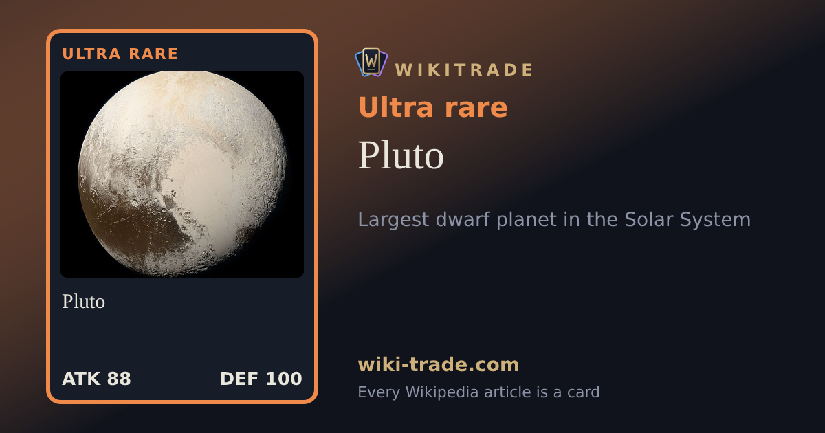 Pluto — Ultra rare card