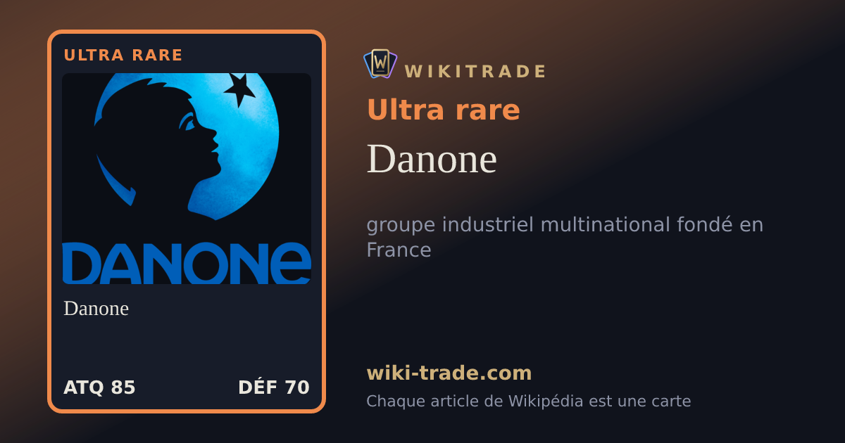 Danone — carte Ultra rare