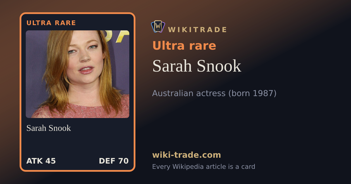 Sarah Snook — Ultra rare card