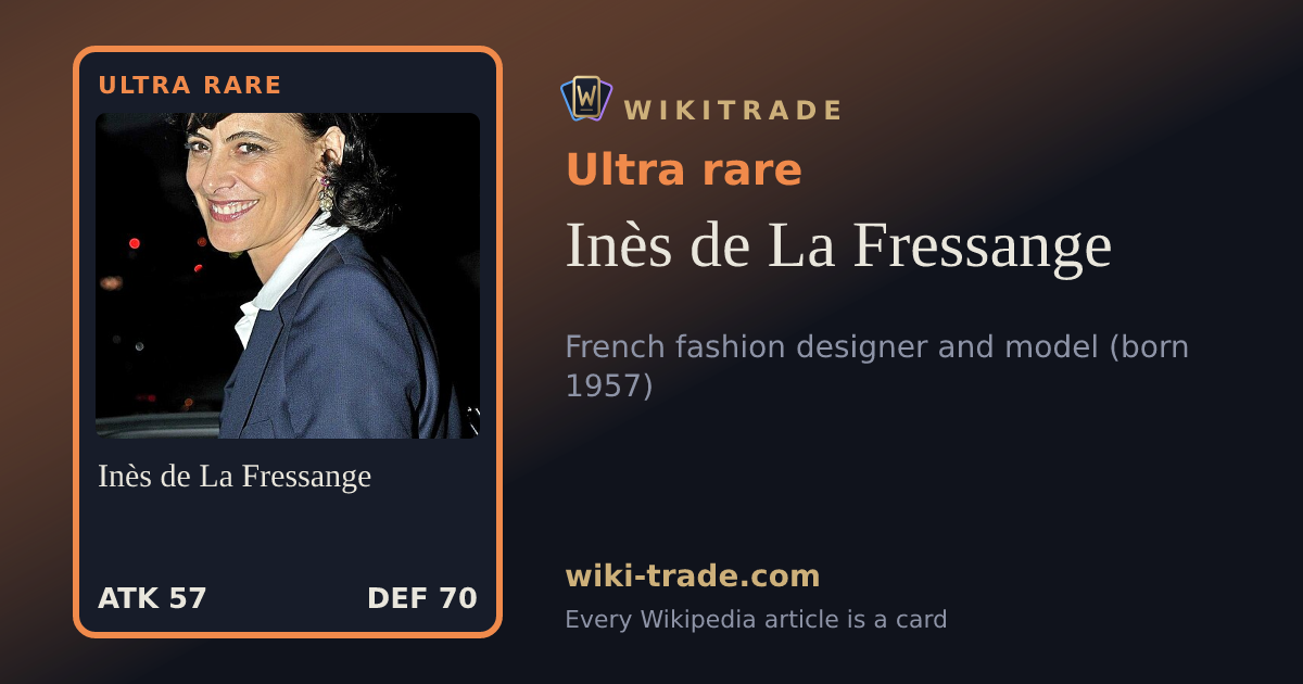 Inès de La Fressange — Ultra rare card