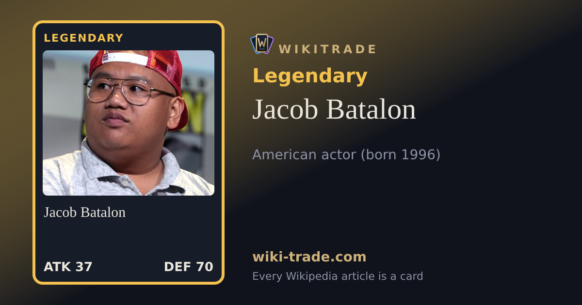 Jacob Batalon — Legendary card