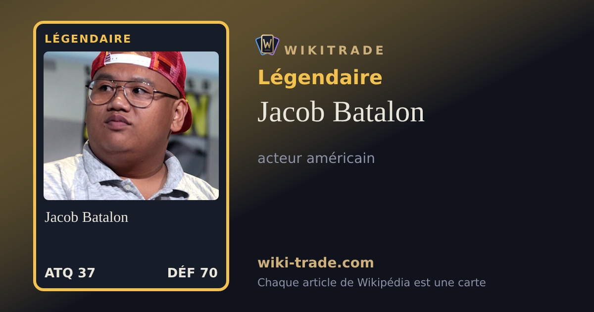 Jacob Batalon — carte Légendaire