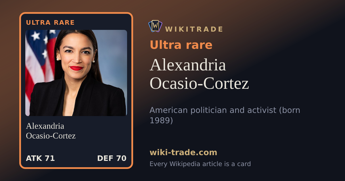 Alexandria Ocasio-Cortez — Ultra rare card