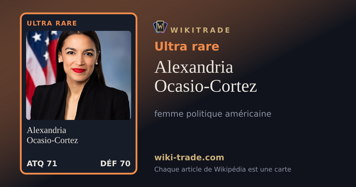 Alexandria Ocasio-Cortez — carte Ultra rare