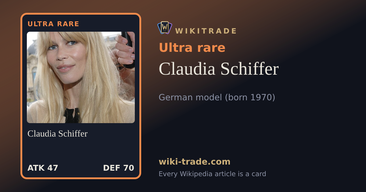 Claudia Schiffer — Ultra rare card