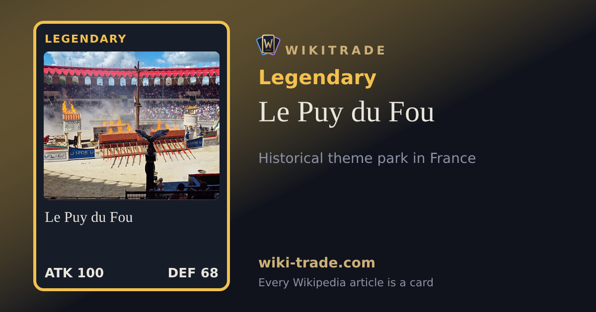 Le Puy du Fou — Legendary card