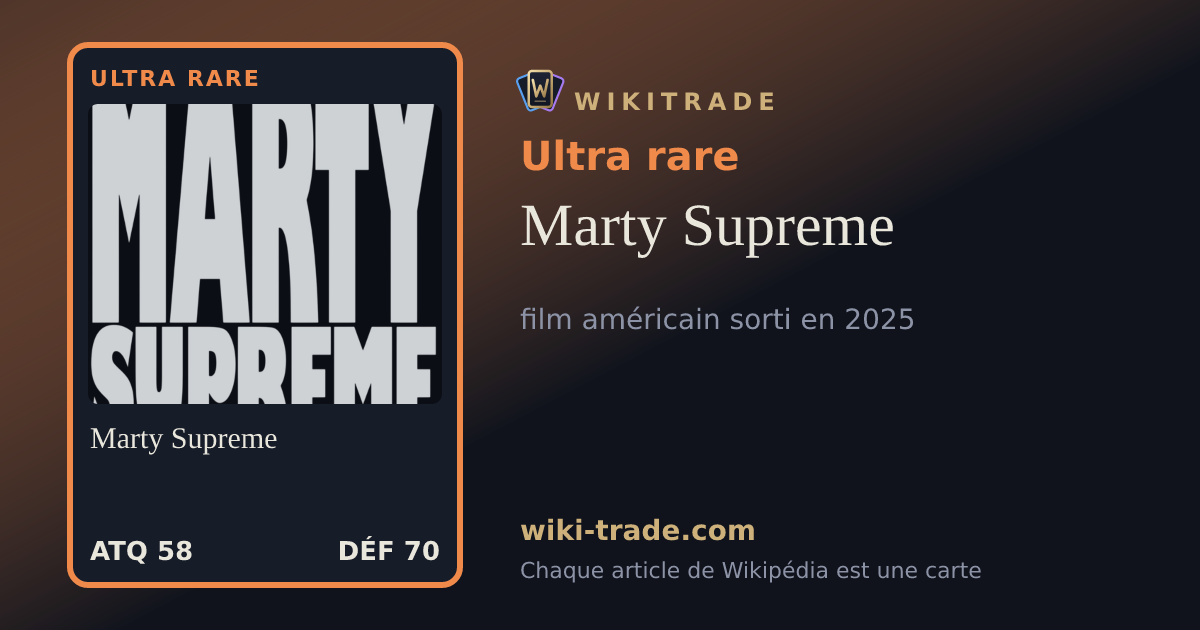 Marty Supreme — carte Ultra rare