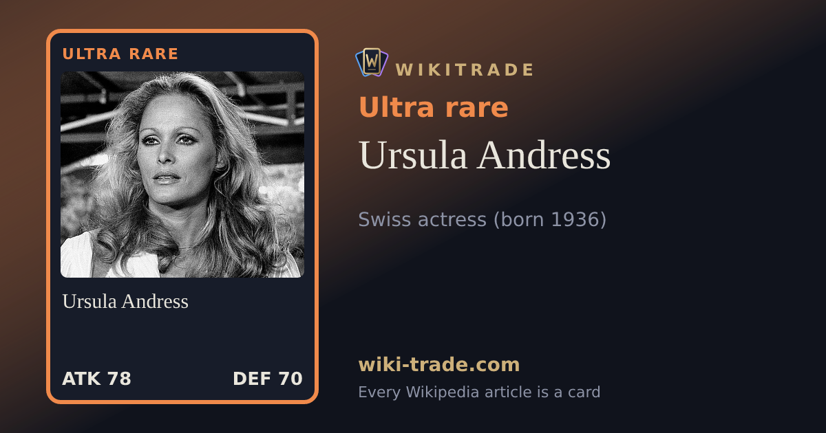 Ursula Andress — Ultra rare card