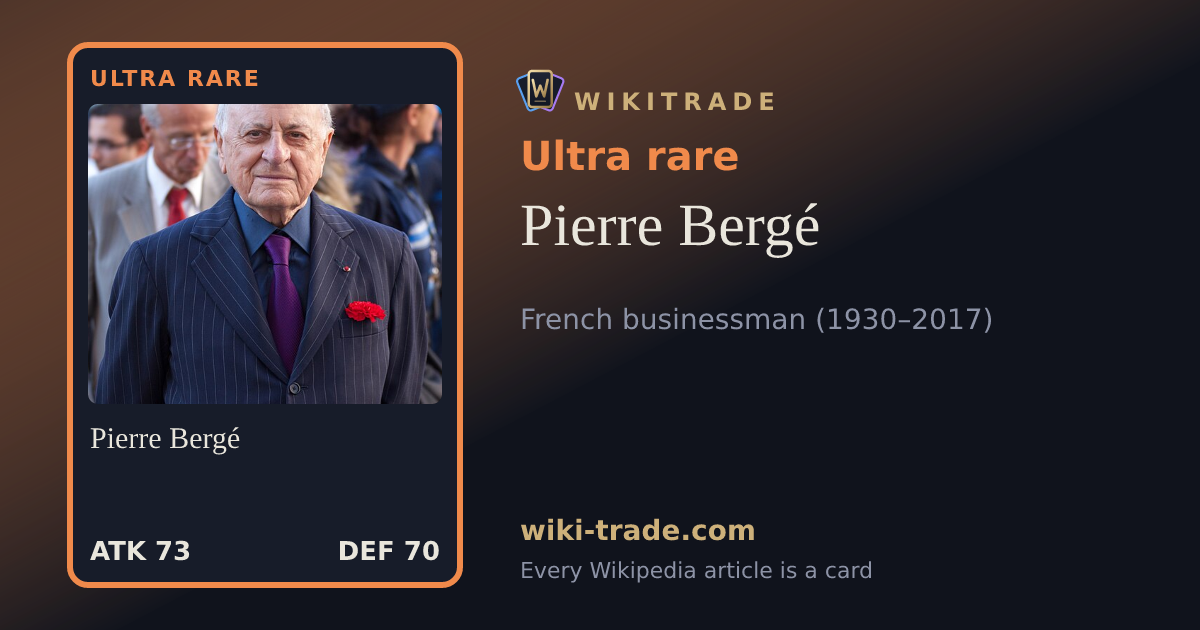 Pierre Bergé — Ultra rare card