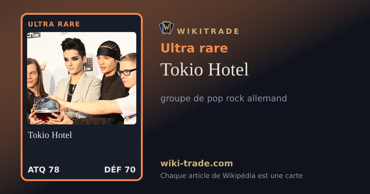 Tokio Hotel — carte Ultra rare