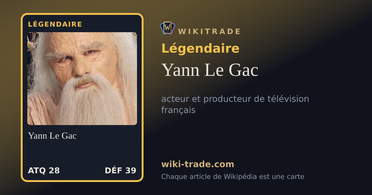 Yann Le Gac — carte Légendaire