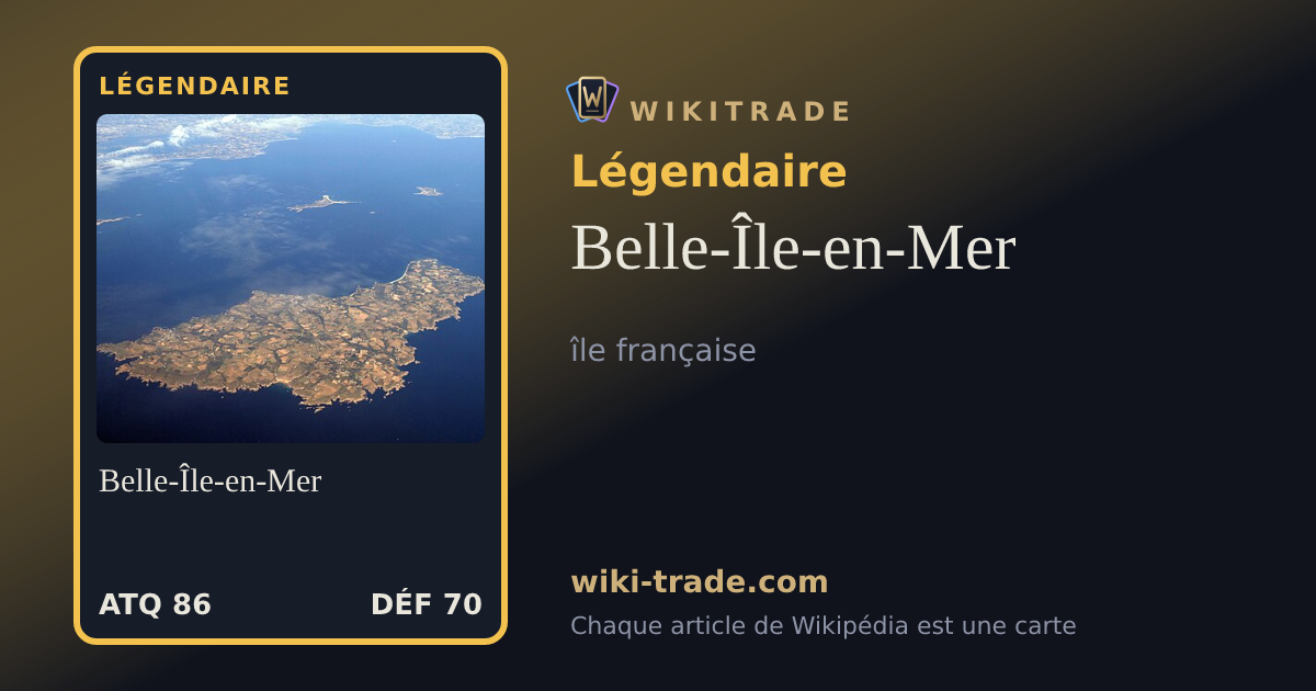 Belle-Île-en-Mer — carte Légendaire