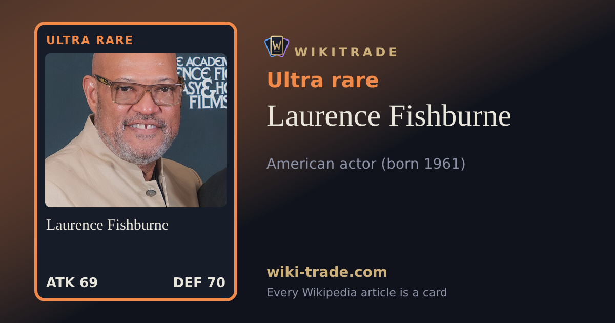 Laurence Fishburne — Ultra rare card