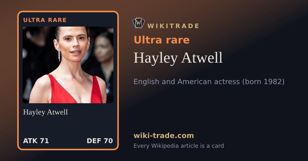 Hayley Atwell — Ultra rare card