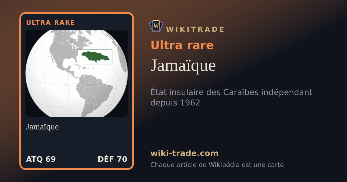 Jamaïque — carte Ultra rare
