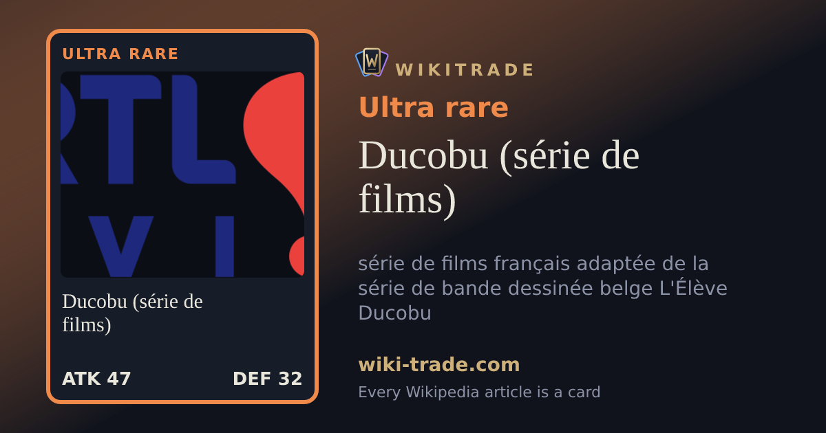 Ducobu (série de films) — Ultra rare card