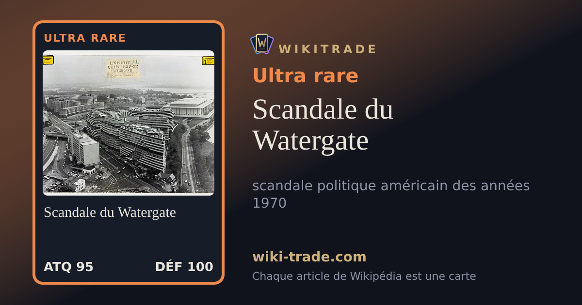Scandale du Watergate — carte Ultra rare