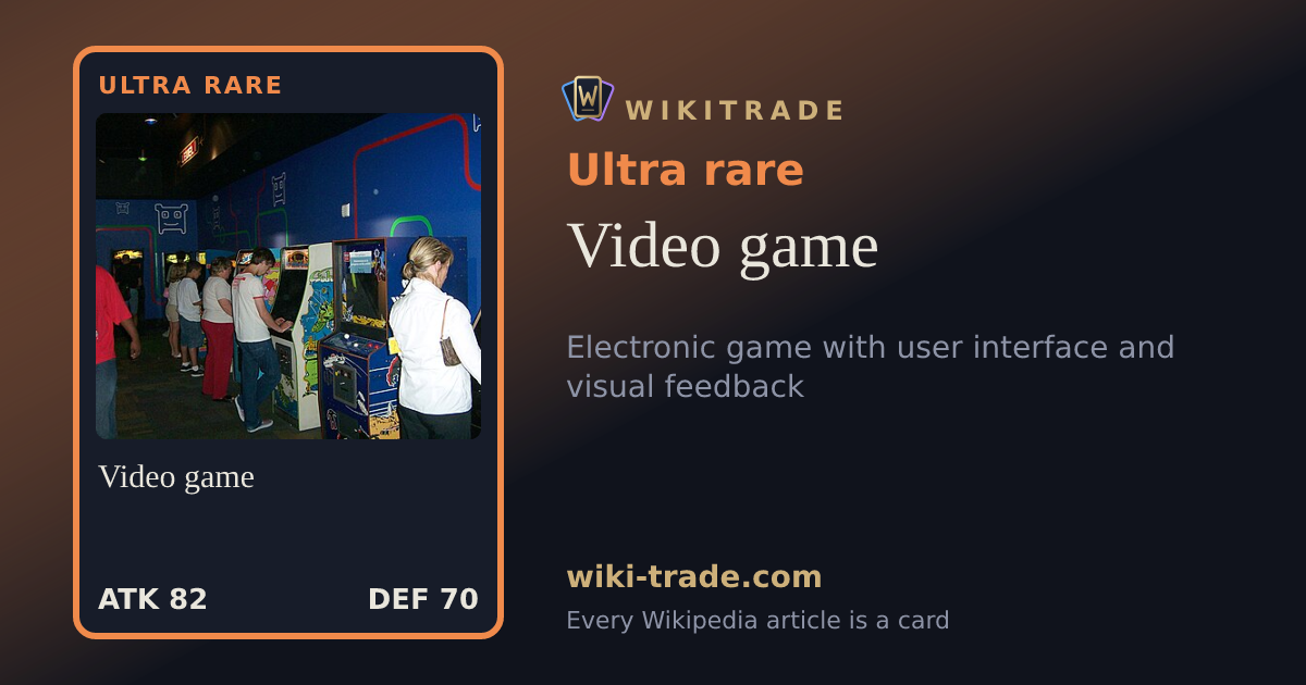 Video game — Ultra rare card