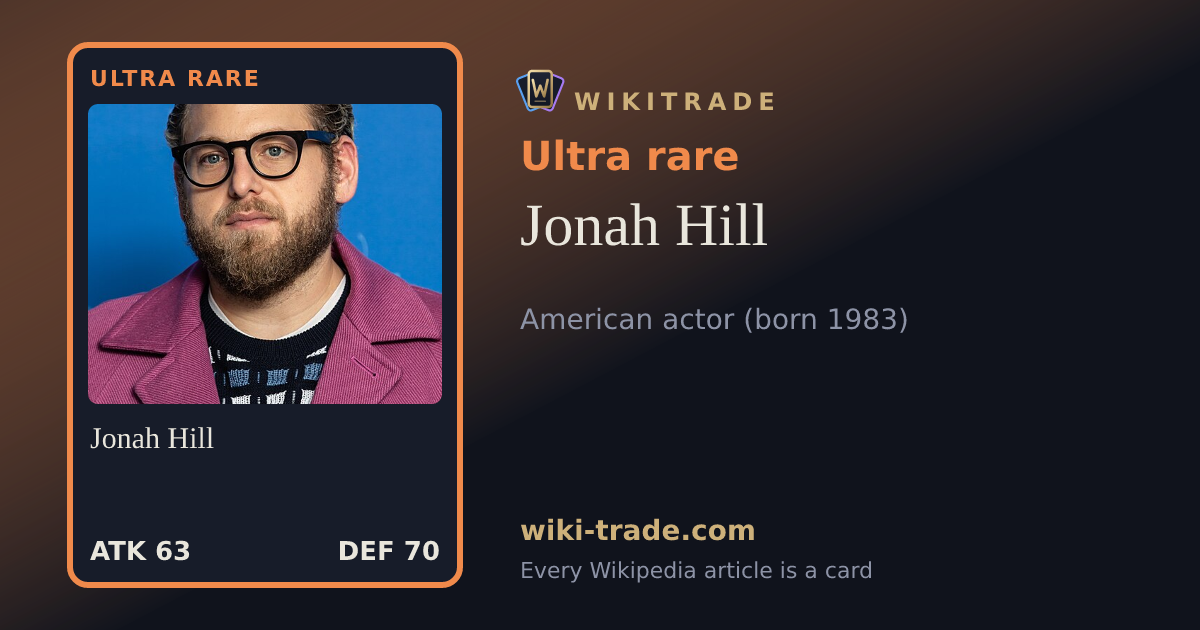 Jonah Hill — Ultra rare card