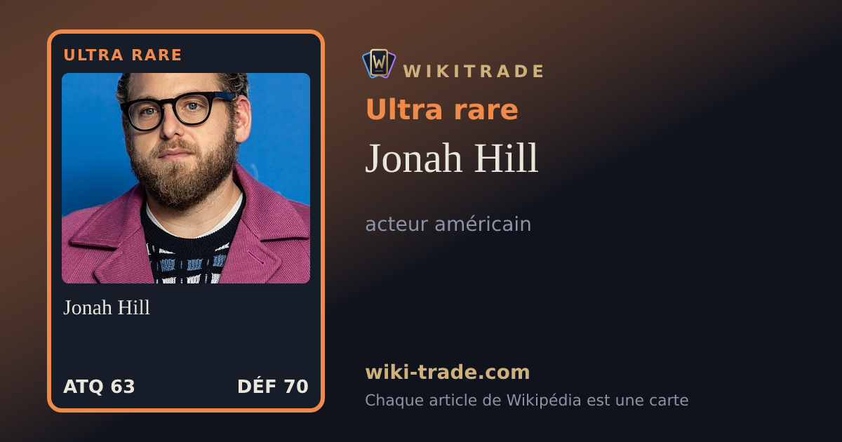Jonah Hill — carte Ultra rare