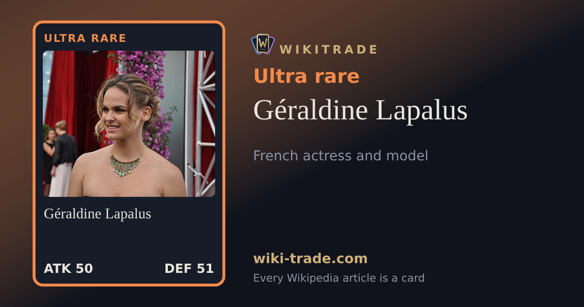 Géraldine Lapalus — Ultra rare card