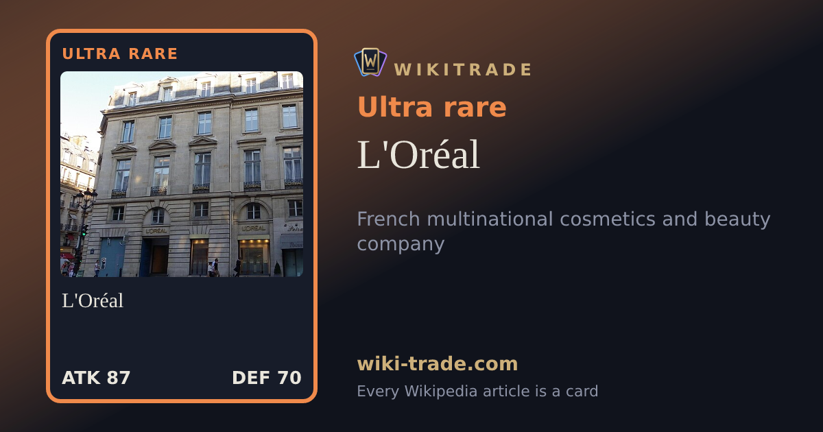 L'Oréal — Ultra rare card