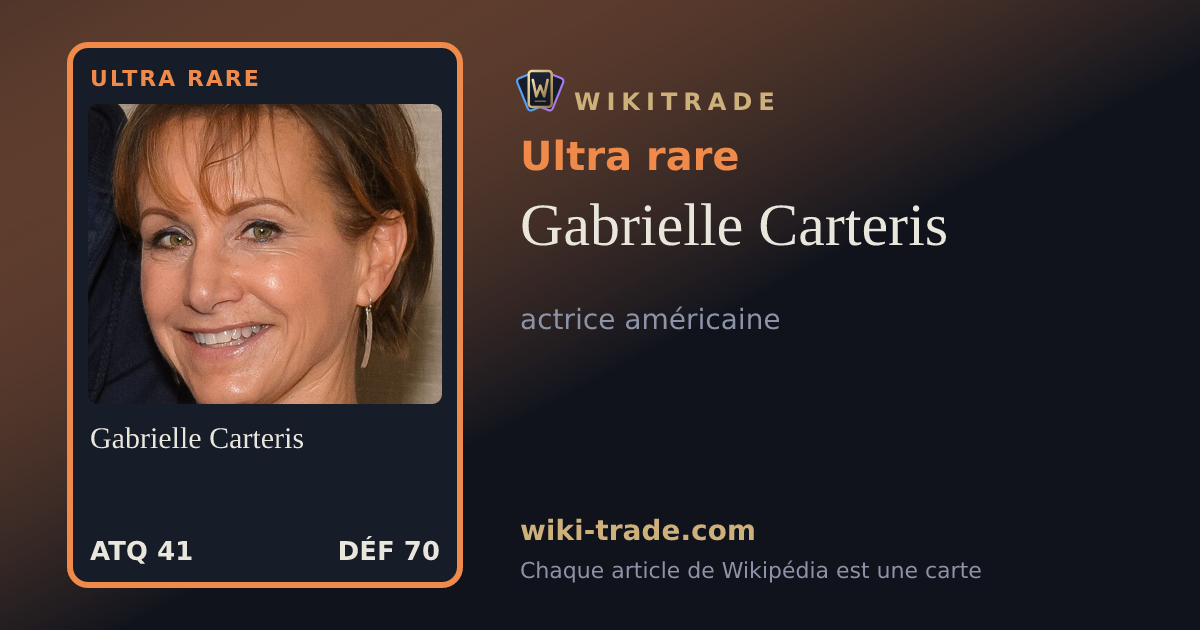 Gabrielle Carteris — carte Ultra rare