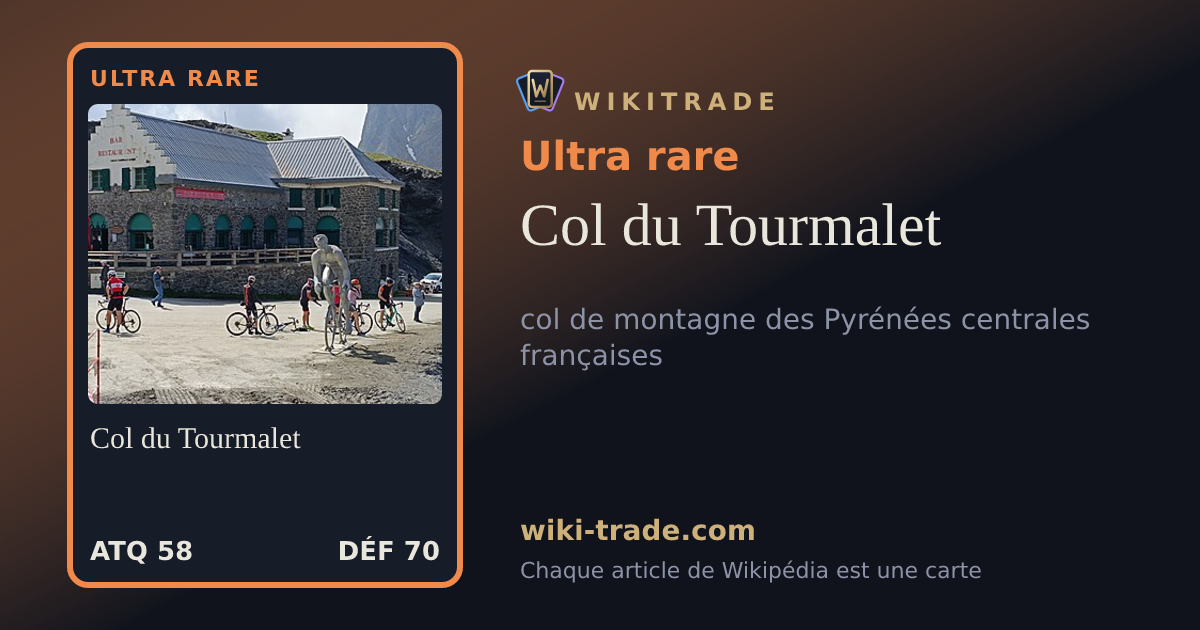 Col du Tourmalet — carte Ultra rare