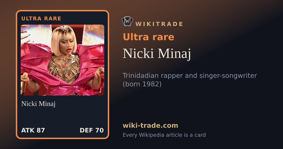 Nicki Minaj — Ultra rare card